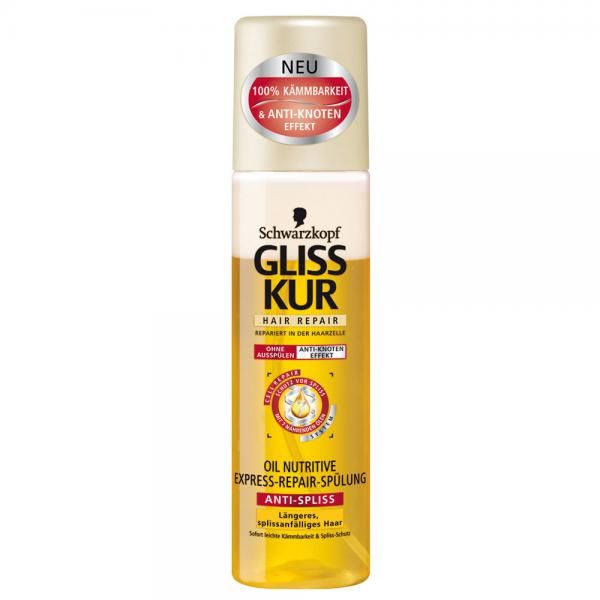 Gliss Kur: Condicionador S/ Enxágue Bi-Fásico Oleo Nutritivo